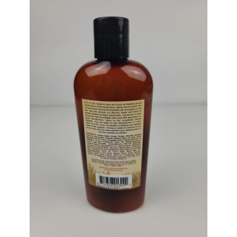 Just Nutritive Sunless Tanning Lotion Anti-Aging Tinted 8oz Face glow 75% full